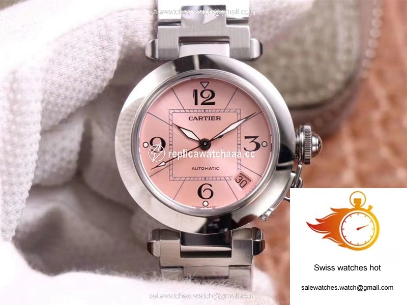 Cartier Pasha W31075M7 V9 Factory Pink Dial 1 Cartier Pasha W31075M7 V9 Factory Pink Dial 1