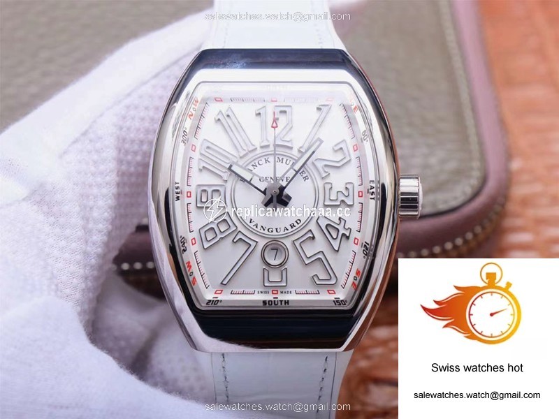 Franck Muller Vanguard V 45 SC DT 5N BC ZF Factory White Dial 1 Franck Muller Vanguard V 45 SC DT 5N BC ZF Factory White Dial 1