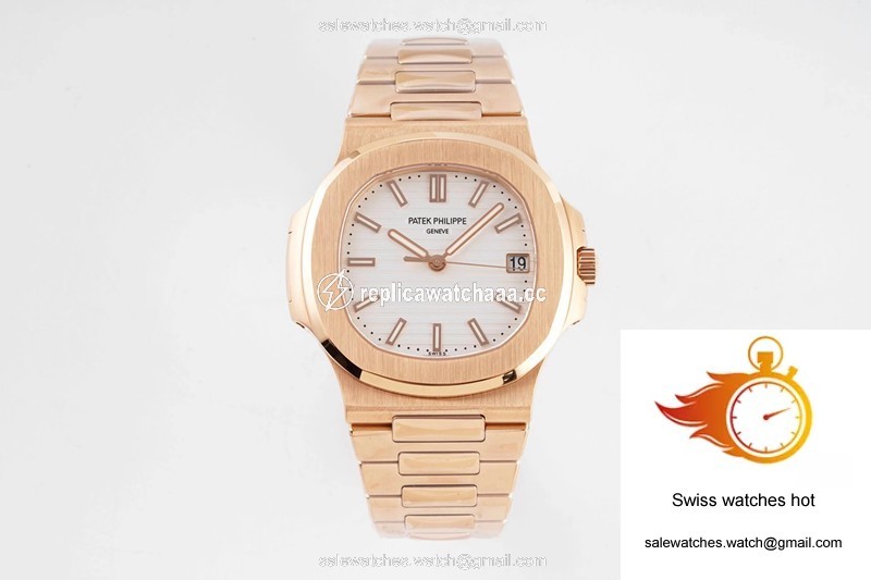 Patek Philippe Nautilus 5711/1R-001 PPF Factory V4 Rose Gold White Dial 1 Patek Philippe Nautilus 5711/1R-001 PPF Factory V4 Rose Gold White Dial 1
