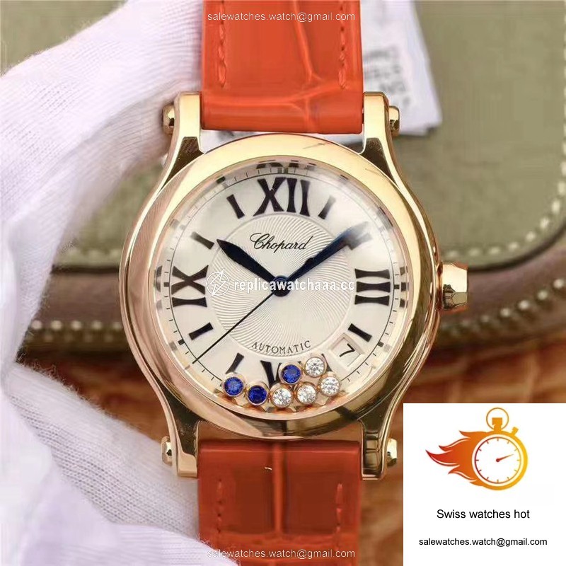 Chopard Happy Sport 274808 Rose Gold Diamonds YF Factory White Dial 1 Chopard Happy Sport 274808 Rose Gold Diamonds YF Factory White Dial 1