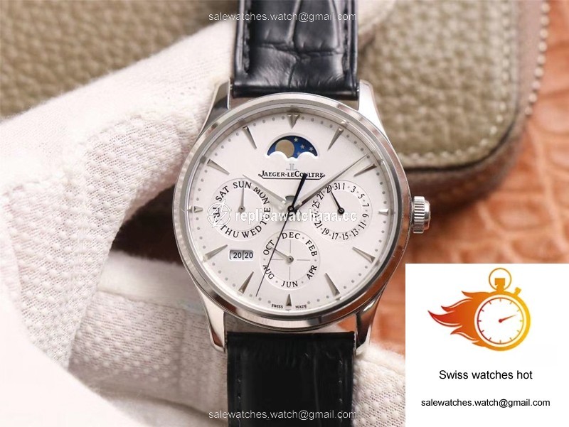 Jaeger-LeCoultre Master Ultra Thin Moon Perpetual Calendar 130842J V9 Factory White Dial 1 Jaeger-LeCoultre Master Ultra Thin Moon Perpetual Calendar 130842J V9 Factory White Dial 1