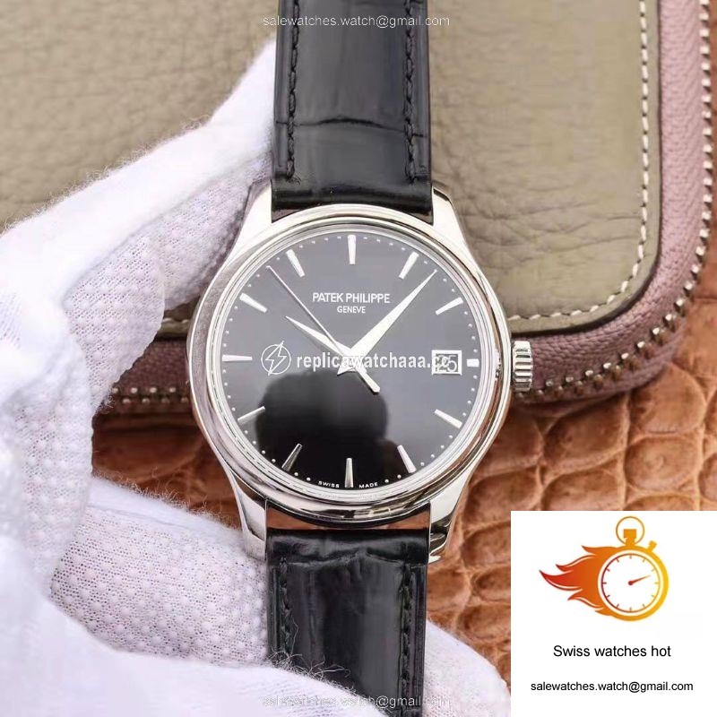 ZF Factory Patek Philippe Calatrava Automatic Date Black Dial Watch 5227G-010 Flip Back Version 1 ZF Factory Patek Philippe Calatrava Automatic Date Black Dial Watch 5227G-010 Flip Back Version 1