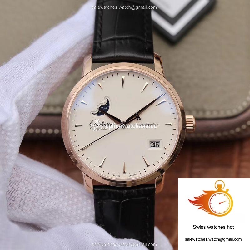 Glashutte Original Senator 1-36-04-04-02-01 Moonphase 18K Rose Gold White Dial 1 Glashutte Original Senator 1-36-04-04-02-01 Moonphase 18K Rose Gold White Dial 1