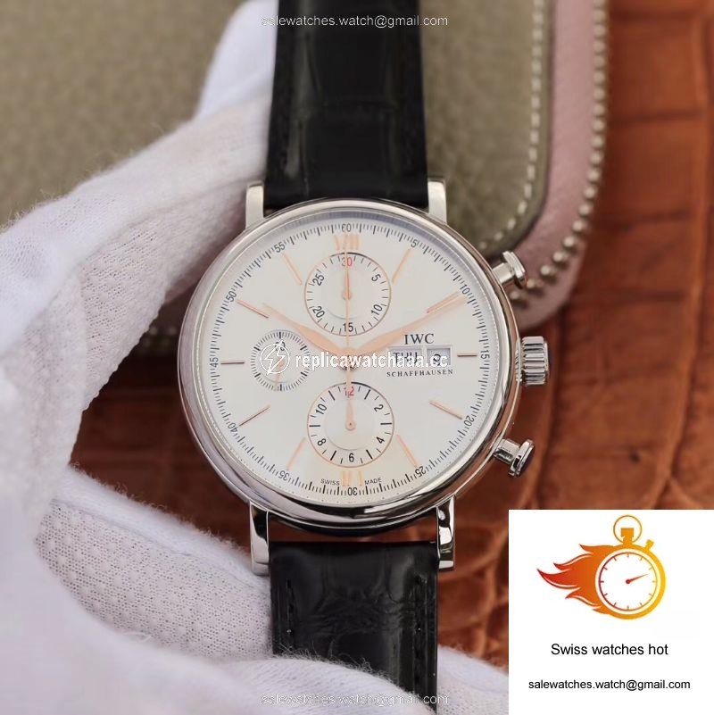IWC Portofino Chronograph Multi-function IW391022 ZF Factory White Dial With Rose Gold Markers 1 IWC Portofino Chronograph Multi-function IW391022 ZF Factory White Dial With Rose Gold Markers 1
