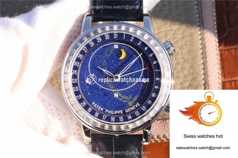 Patek Philippe Grand Complications Sky Moon Celestial 6102P-001 TWA Factory Blue Dial 1 Patek Philippe Grand Complications Sky Moon Celestial 6102P-001 TWA Factory Blue Dial 1