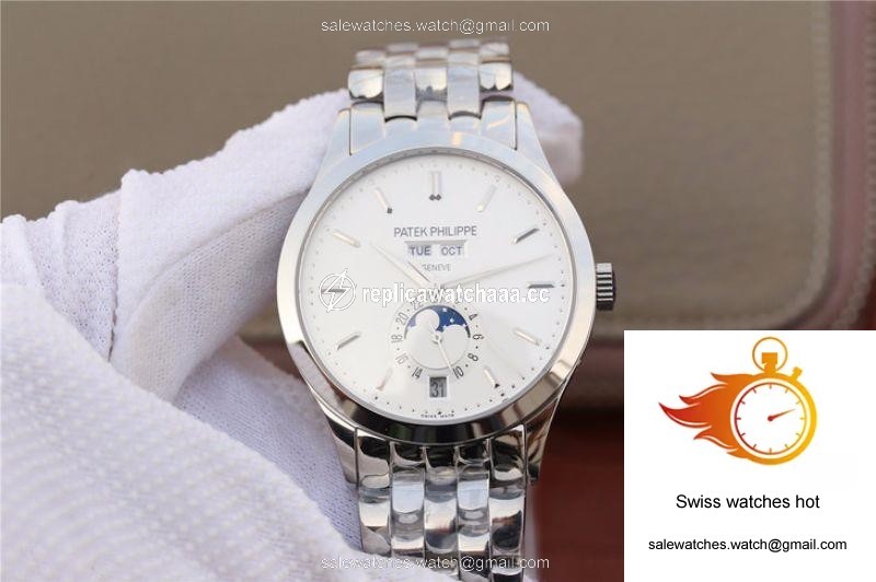 Patek Philippe Complications Annual Calendar 5396G KM Factory Steel Strap White Dial 1 Patek Philippe Complications Annual Calendar 5396G KM Factory Steel Strap White Dial 1