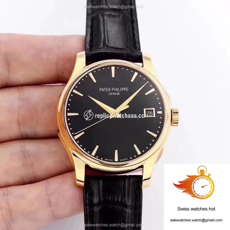 Patek Philippe Calatrava 5227 18K Yellow Gold Black Dial 1 Patek Philippe Calatrava 5227 18K Yellow Gold Black Dial 1