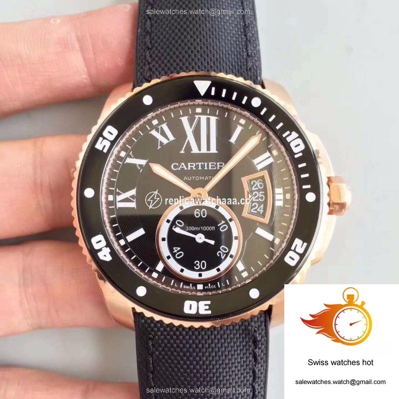 Calibre De Cartier Diver W7100052 42MM JF Factory Black Dial 1 Calibre De Cartier Diver W7100052 42MM JF Factory Black Dial 1