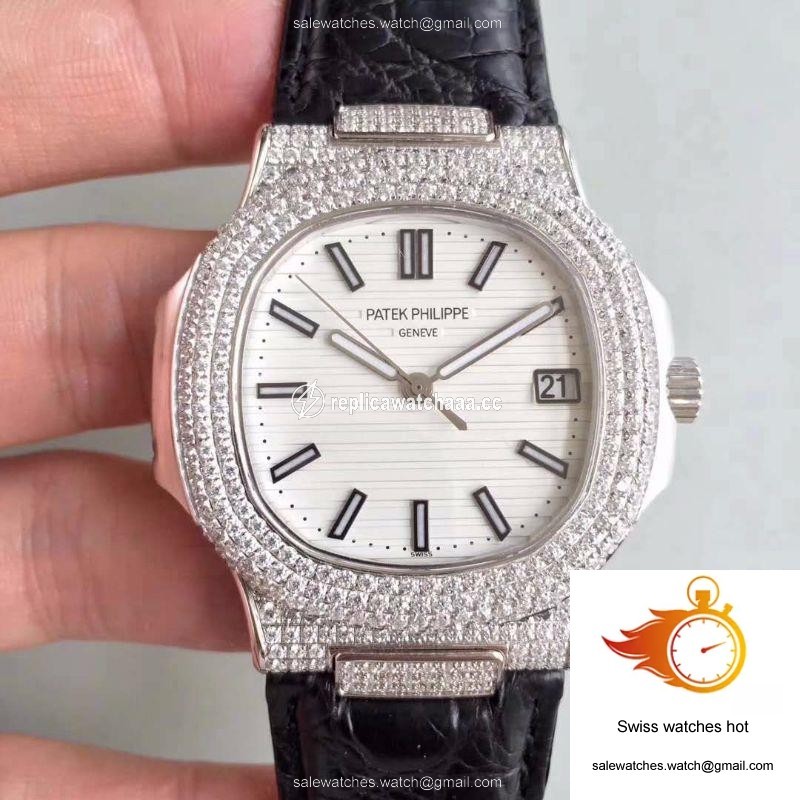 Patek Philippe Nautilus Jumbo 5719/1G-001 White Dial 1 Patek Philippe Nautilus Jumbo 5719/1G-001 White Dial 1