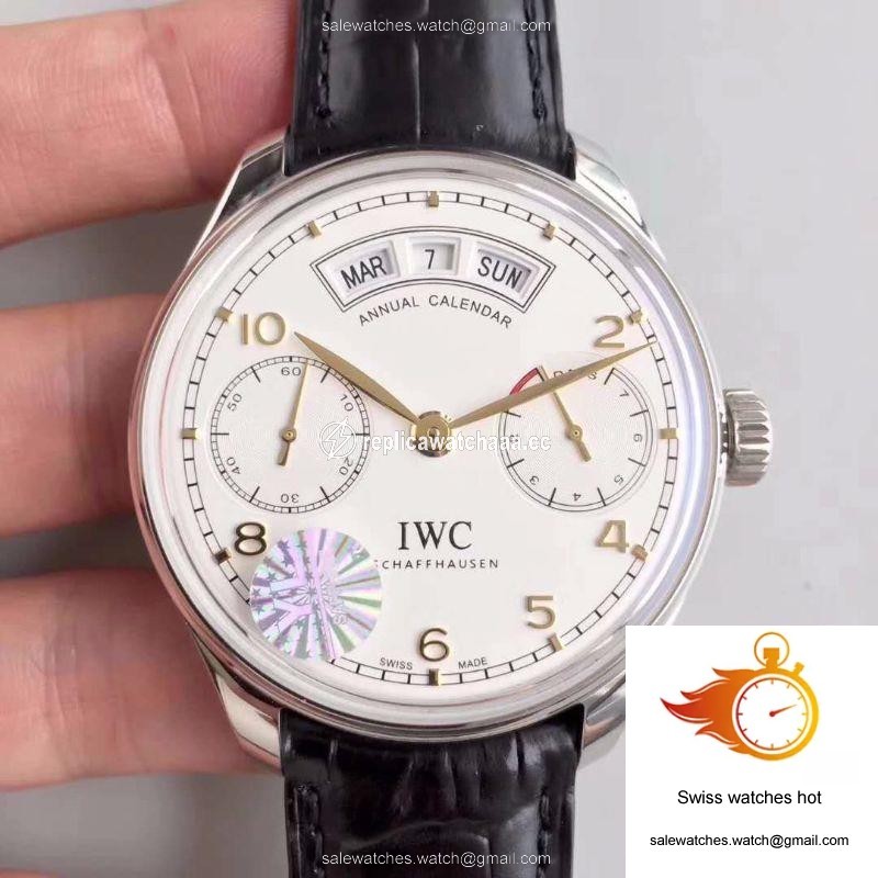 IWC Portugieser Annual Calendar IW503501 YL Factory White Dial 1 IWC Portugieser Annual Calendar IW503501 YL Factory White Dial 1