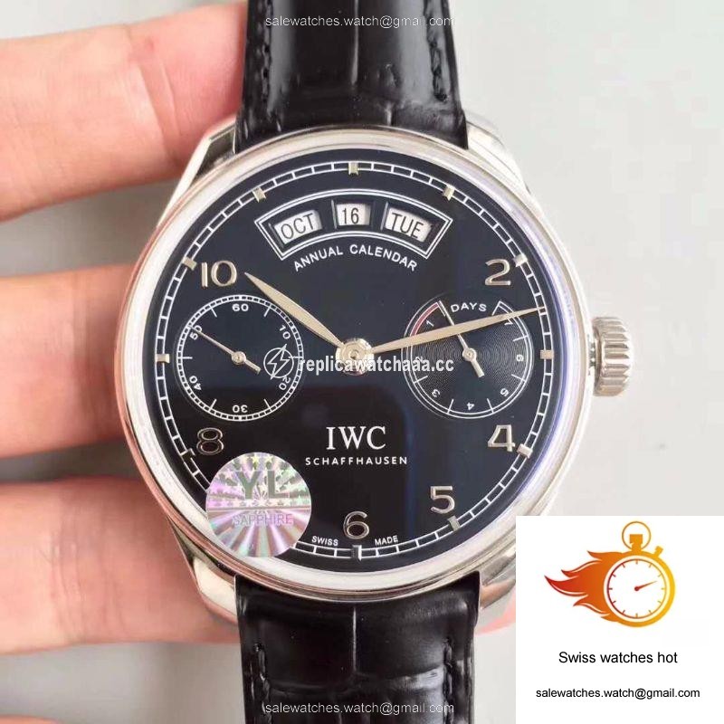 IWC Portugieser Annual Calendar IW503502 YL Factory Black Dial 1 IWC Portugieser Annual Calendar IW503502 YL Factory Black Dial 1