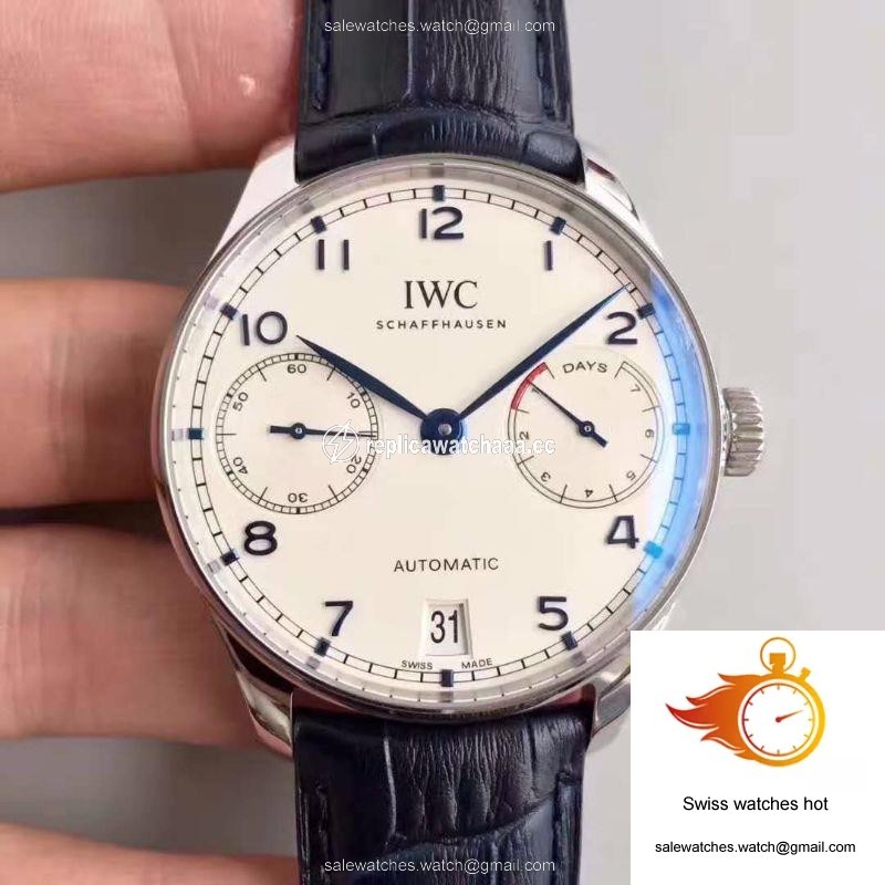 IWC Portugieser IW500705 ZF Factory V4 White Dial and Blue Markers 1 IWC Portugieser IW500705 ZF Factory V4 White Dial and Blue Markers 1