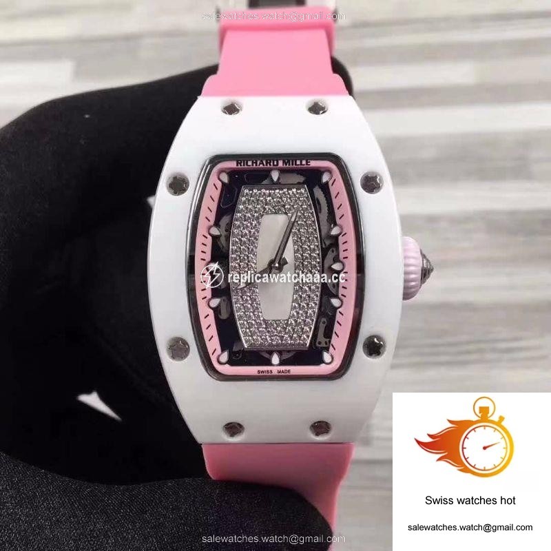 Richard Mille RM07 Ladies Pink Dial with Diamonds 1 Richard Mille RM07 Ladies Pink Dial with Diamonds 1