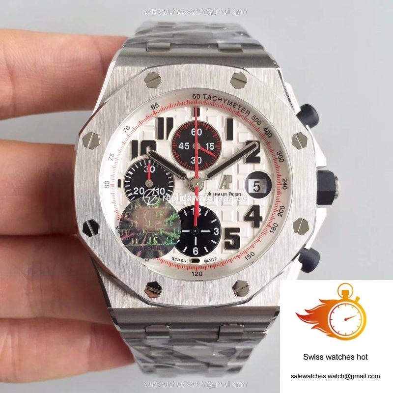 Audemars Piguet Royal Oak Offshore Panda 26170ST.OO.D101CR.02 JF Factory V2 White Dial 1 Audemars Piguet Royal Oak Offshore Panda 26170ST.OO.D101CR.02 JF Factory V2 White Dial 1