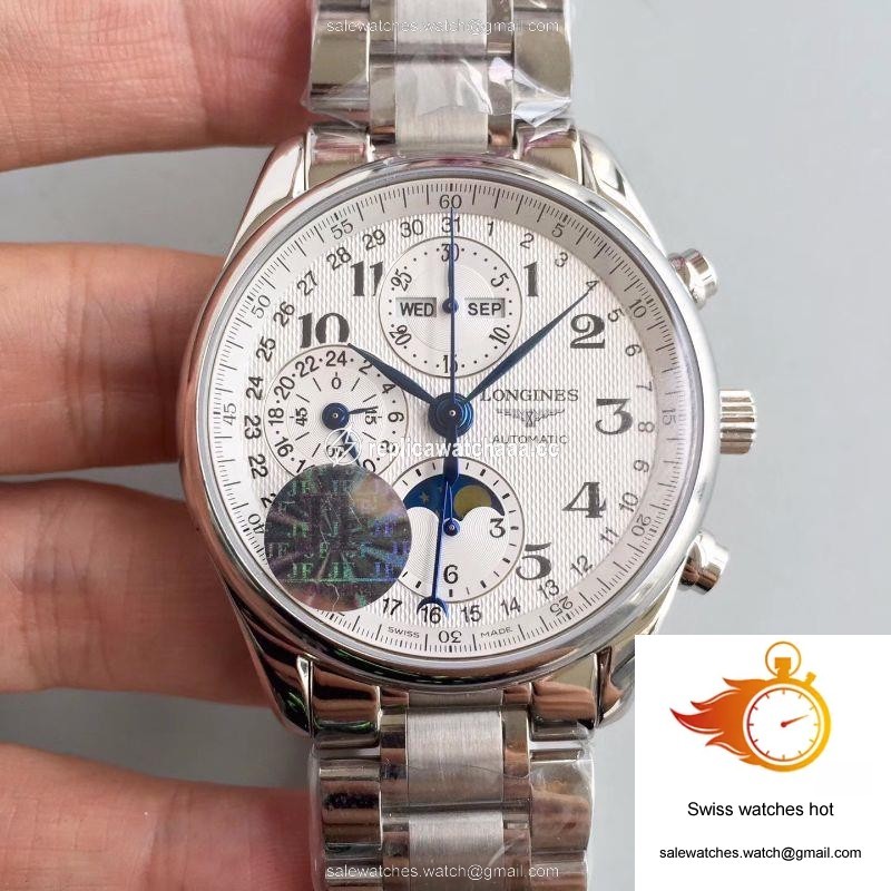 Longines Master Collection Moonphase Chronograph L2.673.4.78.6 JF Factory White Dial 1 Longines Master Collection Moonphase Chronograph L2.673.4.78.6 JF Factory White Dial 1