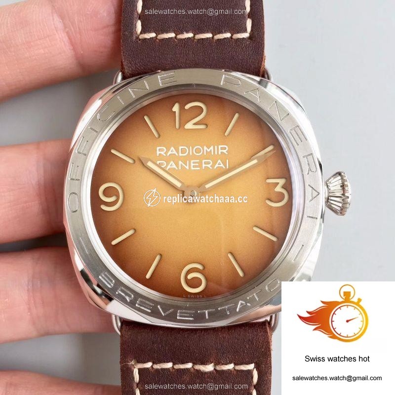Panerai Radiomir 3 Days Acciaio Brevettato PAM687 ZF Factory Brown Dial 1 Panerai Radiomir 3 Days Acciaio Brevettato PAM687 ZF Factory Brown Dial 1