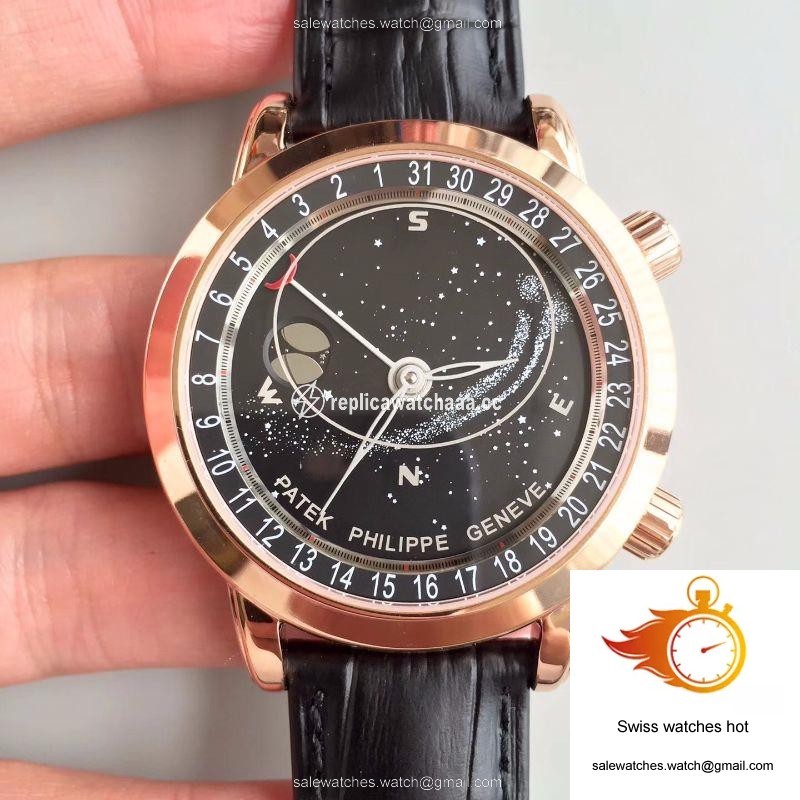 Patek Philippe Grand Complications Sky Moon Celestial 6102R-001 TW Factory Black Dial 1 Patek Philippe Grand Complications Sky Moon Celestial 6102R-001 TW Factory Black Dial 1