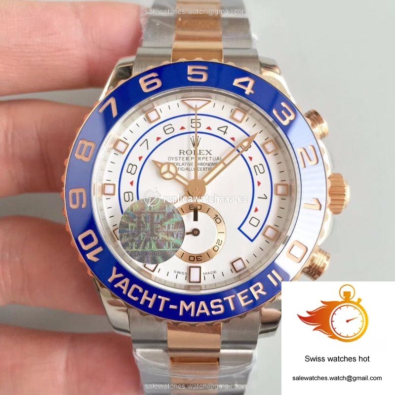 Rolex Yacht Master II 116681 JF Factory Rose Gold White Dial 1 Rolex Yacht Master II 116681 JF Factory Rose Gold White Dial 1