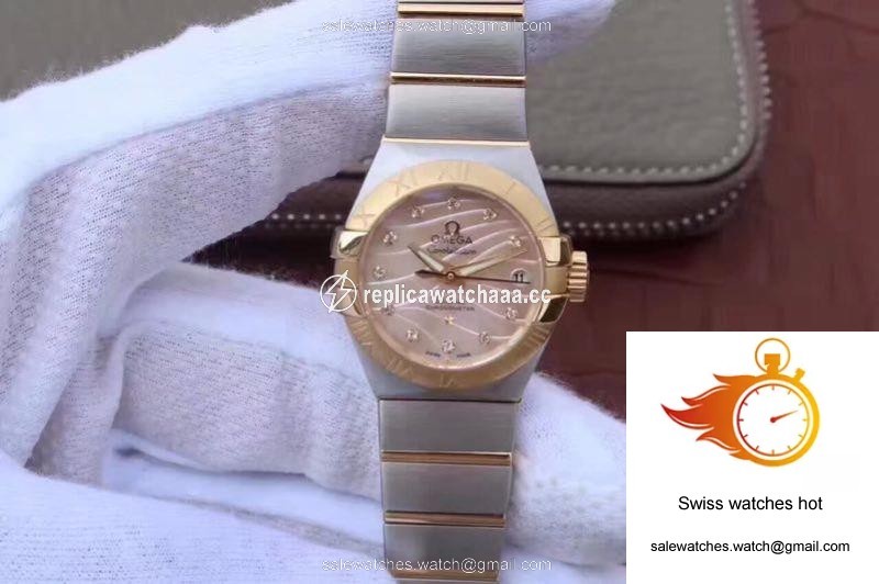 Omega Constellation Double Eagle Lady Yellow Mother-Of-Pearl Dial 27MM 3S Factory 1 Omega Constellation Double Eagle Lady Yellow Mother-Of-Pearl Dial 27MM 3S Factory 1