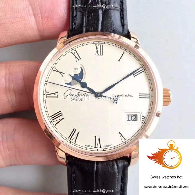 Glashutte Senator Panorama Date Moon Phase 100-04-32-15-04 GF Factory White Dial 1 Glashutte Senator Panorama Date Moon Phase 100-04-32-15-04 GF Factory White Dial 1