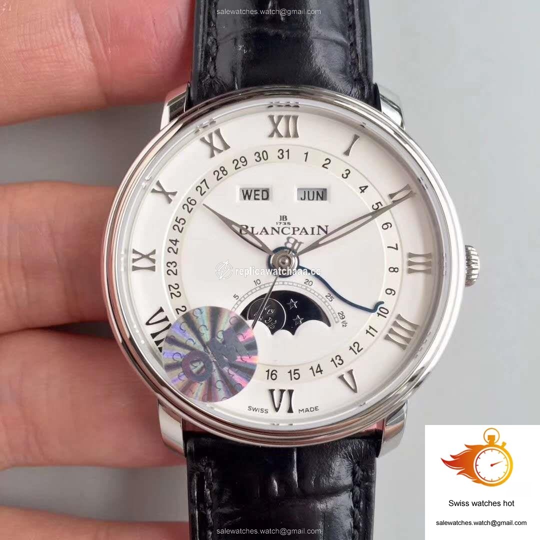 Blancpain Villeret 6654A-1127-55B OM Factory V2 White Dial 1 Blancpain Villeret 6654A-1127-55B OM Factory V2 White Dial 1