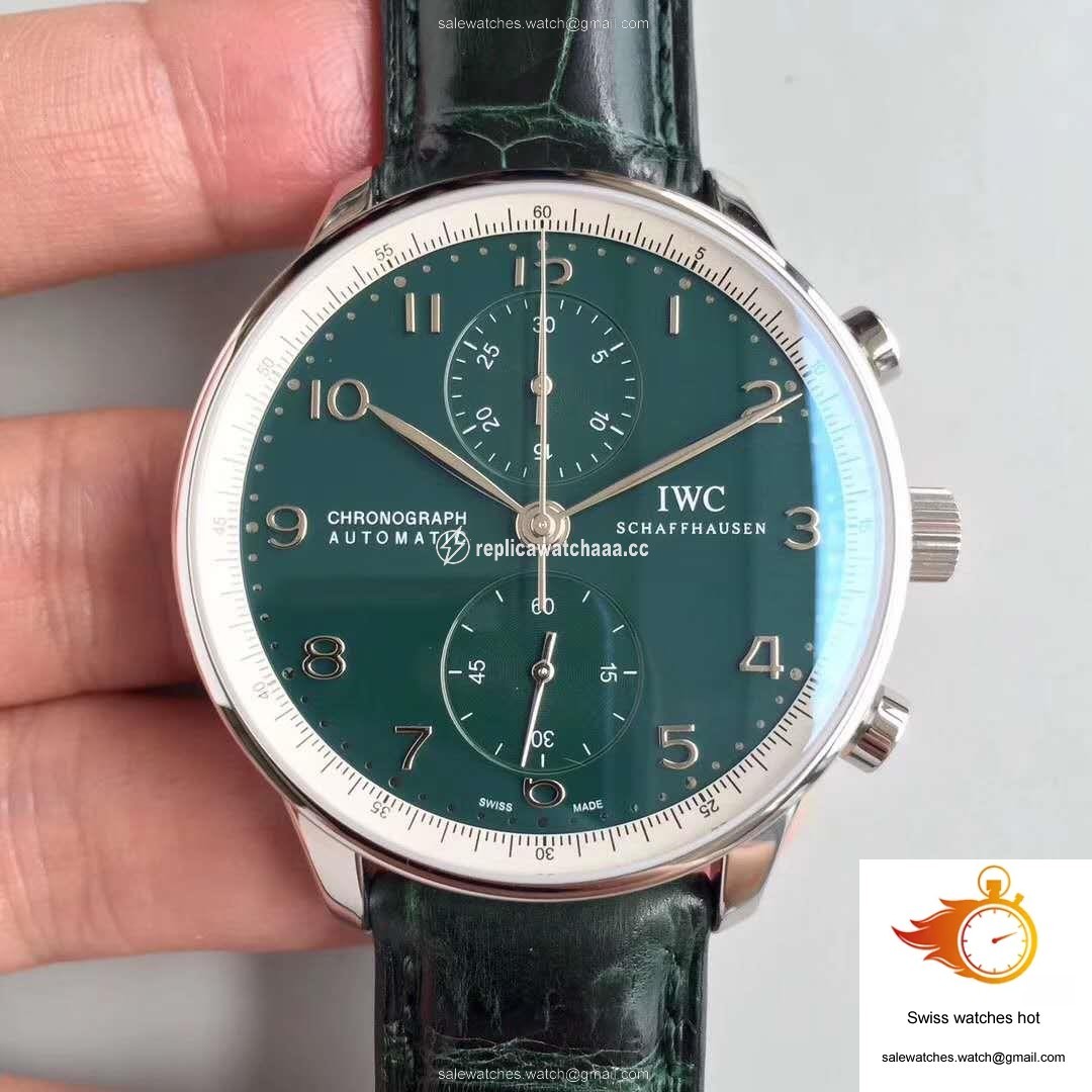 IWC Portugieser Chronograph Edition 150 Years IW371601 Green Dial YL Factory 1 IWC Portugieser Chronograph Edition 150 Years IW371601 Green Dial YL Factory 1
