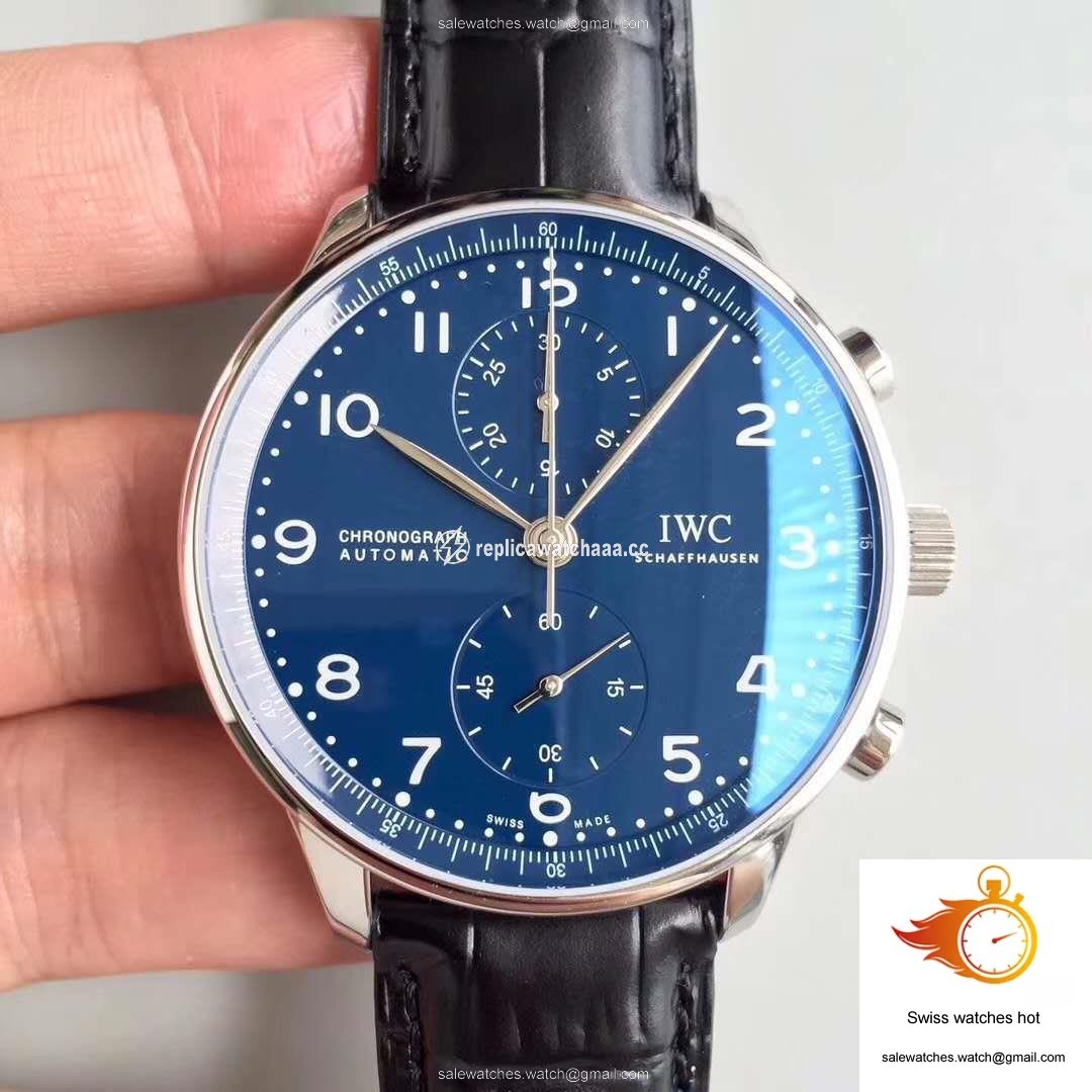 IWC Portugieser Chronograph Edition 150 Years IW371601 Blue Dial YL Factory 1 IWC Portugieser Chronograph Edition 150 Years IW371601 Blue Dial YL Factory 1