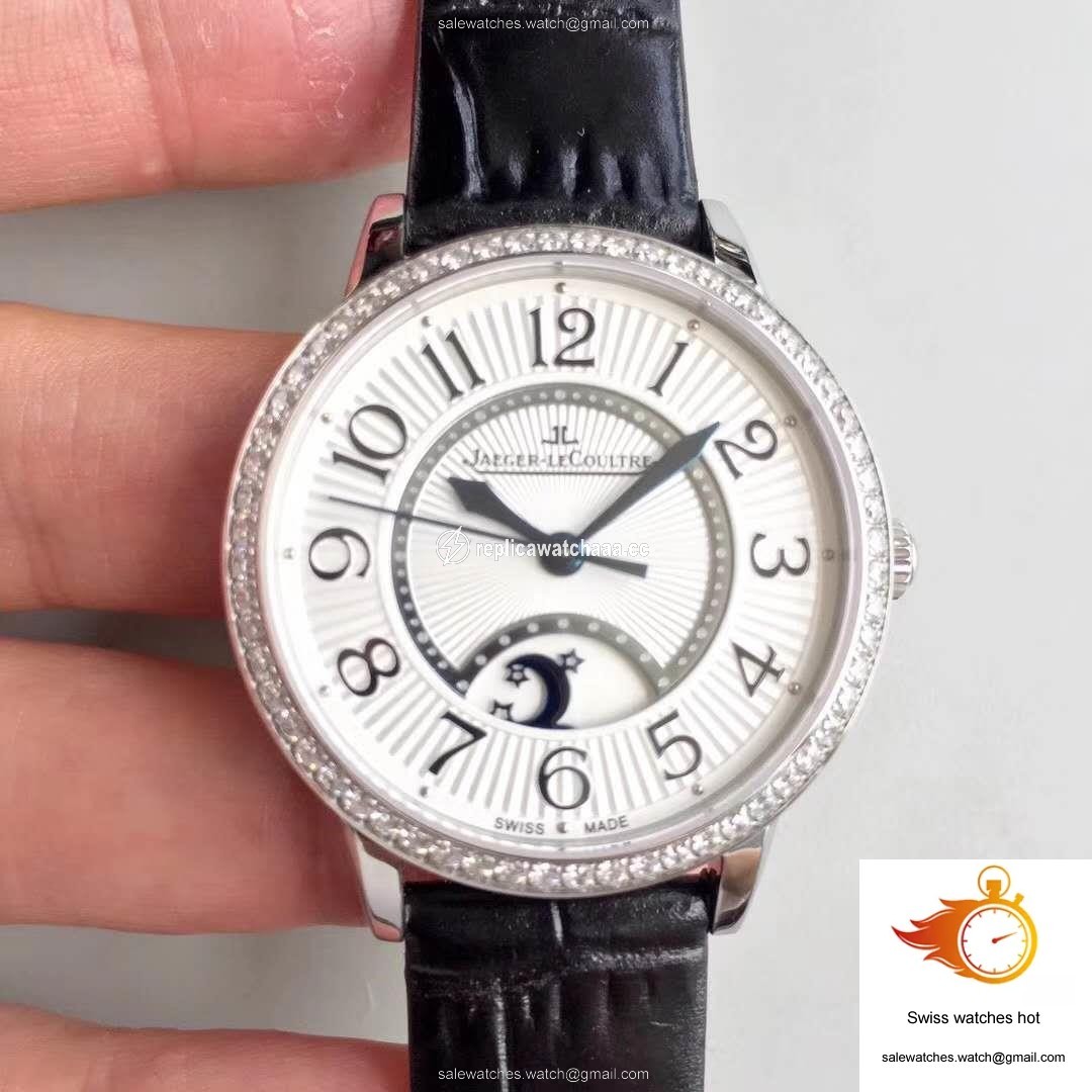 Jaeger-LeCoultre Rendez-Vous 3612420 Black Leather Strap White Dial 1 Jaeger-LeCoultre Rendez-Vous 3612420 Black Leather Strap White Dial 1
