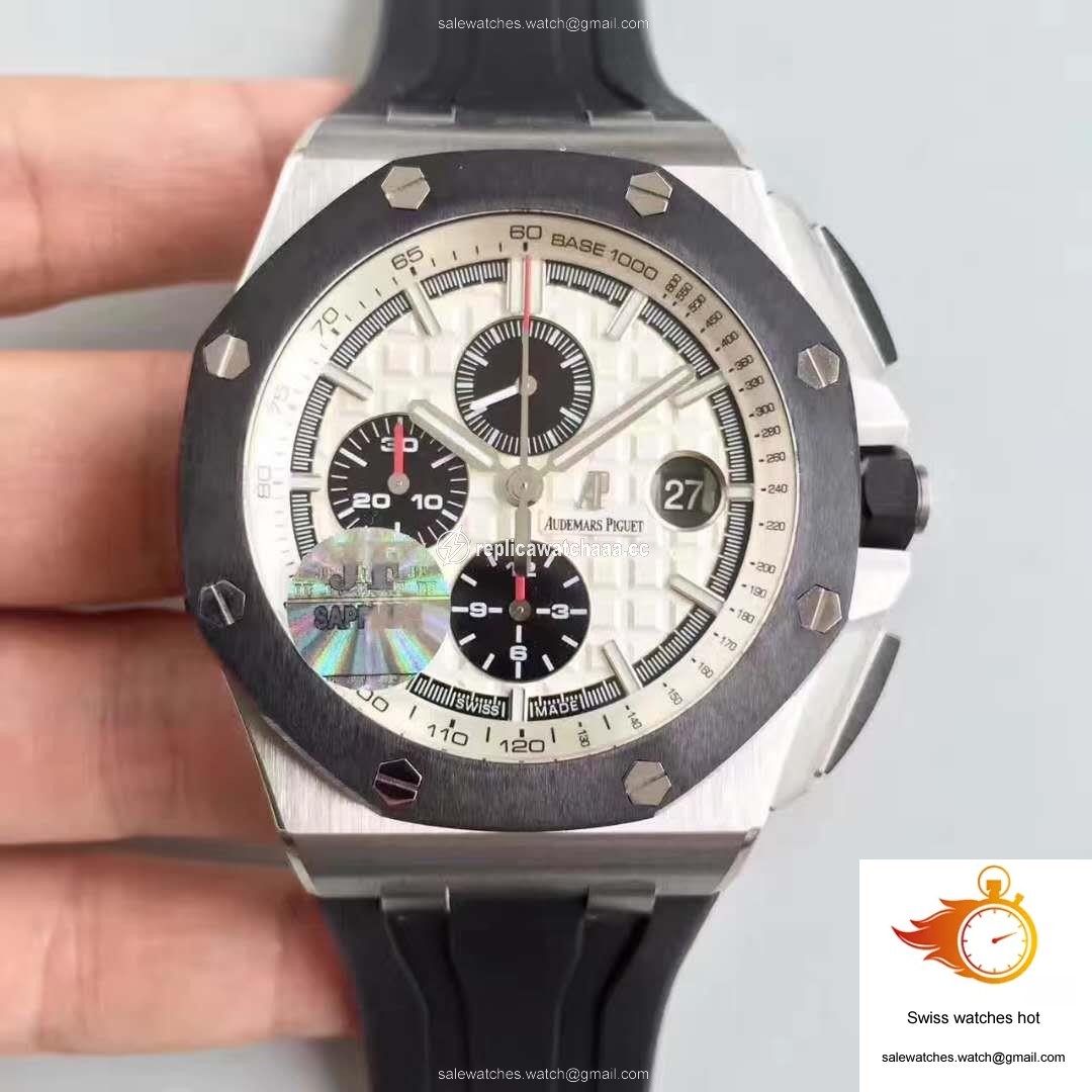 Audemars Piguet Royal Oak Offshore 26400SO.OO.A002CA.01 JF Factory V2 White Dial 1 Audemars Piguet Royal Oak Offshore 26400SO.OO.A002CA.01 JF Factory V2 White Dial 1