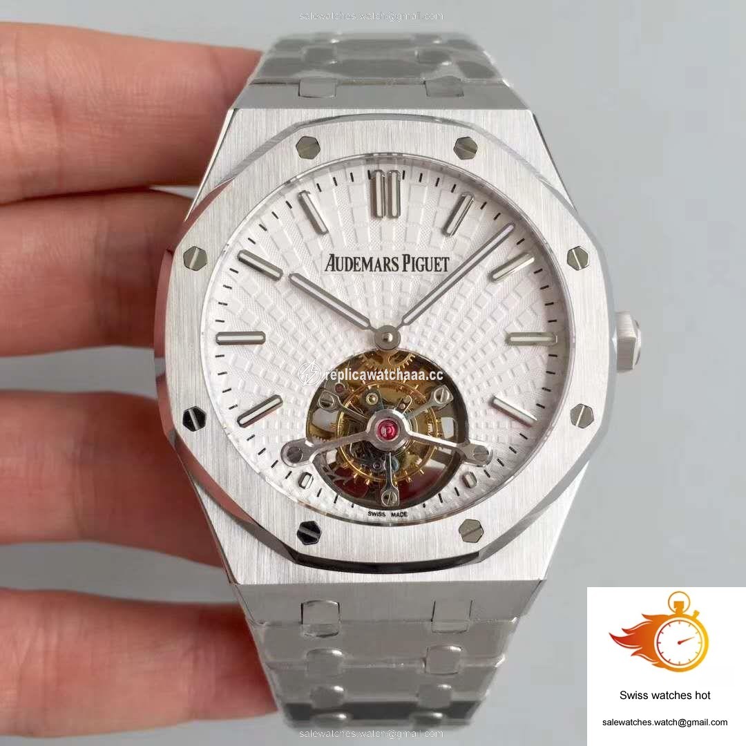 Audemars Piguet Royal Oak Tourbillon Extra Thin 26522 White Dial R8 Factory 1 Audemars Piguet Royal Oak Tourbillon Extra Thin 26522 White Dial R8 Factory 1