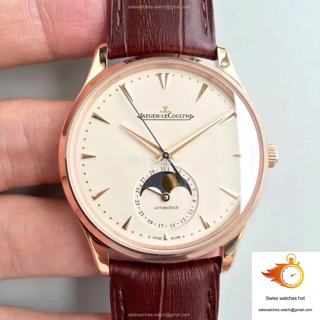 Jaeger-LeCoultre Master Ultra Thin Moon 1362520 ZF Factory White Dial 1 Jaeger-LeCoultre Master Ultra Thin Moon 1362520 ZF Factory White Dial 1