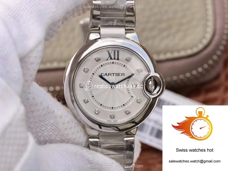 Ballon Bleu De Cartier 33mm V6 Factory White Dial 1 Ballon Bleu De Cartier 33mm V6 Factory White Dial 1