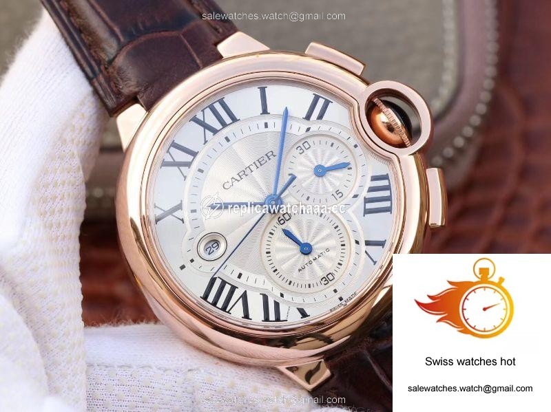 Cartier Ballon Bleu Chronograph W6920074 ZF Factory Silver Dial 1 Cartier Ballon Bleu Chronograph W6920074 ZF Factory Silver Dial 1