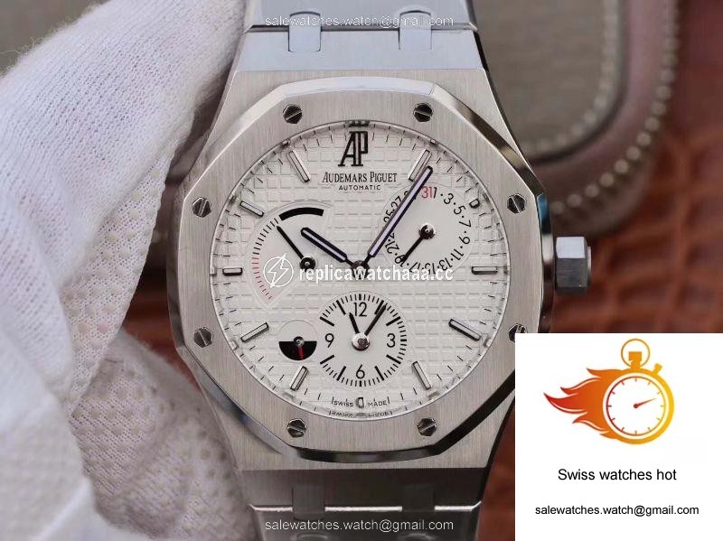 Audemars Piguet Royal Oak GMT 41MM 26120 White Dial TWA Factory 1 Audemars Piguet Royal Oak GMT 41MM 26120 White Dial TWA Factory 1