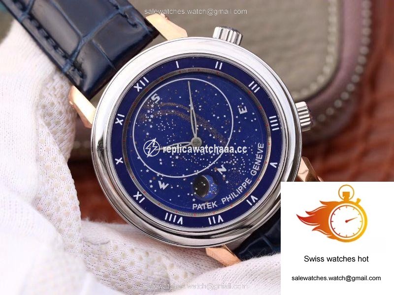 Patek Philippe Grand Complications Sky Moon Celestial Rose Gold 5102PR-001 TW Factory Blue Dial 1 Patek Philippe Grand Complications Sky Moon Celestial Rose Gold 5102PR-001 TW Factory Blue Dial 1