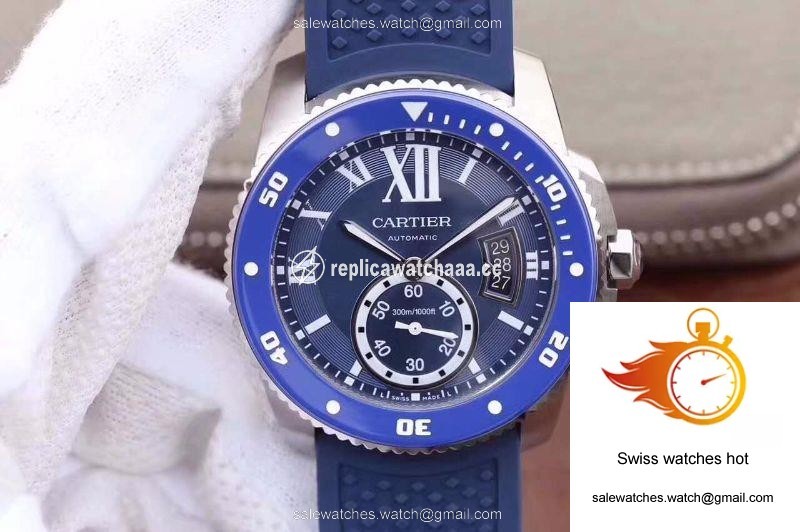 Calibre De Cartier Diver WSCA0010 42MM JF Factory Blue Dial 1 Calibre De Cartier Diver WSCA0010 42MM JF Factory Blue Dial 1