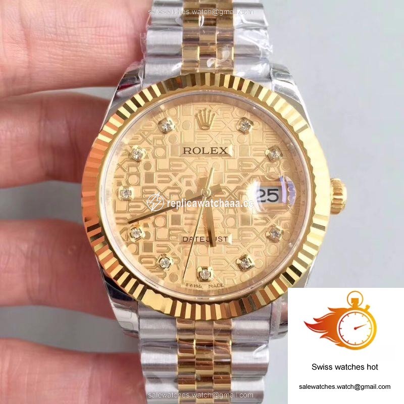 Rolex Datejust 126333-0003 41MM EW Factory Diamond-studded Gold Textured Dial 1 Rolex Datejust 126333-0003 41MM EW Factory Diamond-studded Gold Textured Dial 1