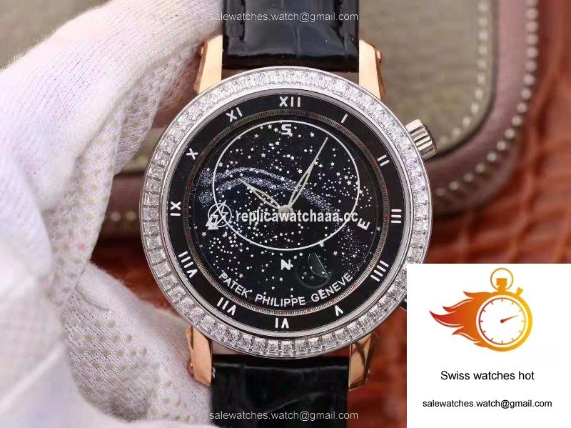 Patek Philippe Grand Complications Sky Moon Celestial 5102PR TW Factory Black Dial 1 Patek Philippe Grand Complications Sky Moon Celestial 5102PR TW Factory Black Dial 1