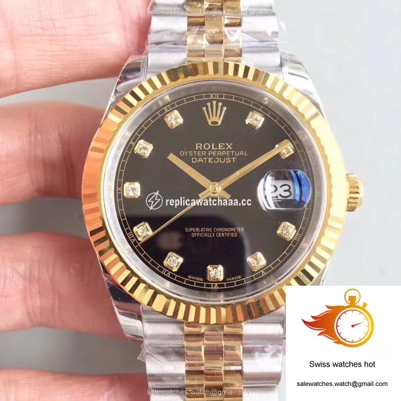 Rolex Datejust II M126333-0013 EW Factory Diamond-encrusted Black Dial 1 Rolex Datejust II M126333-0013 EW Factory Diamond-encrusted Black Dial 1