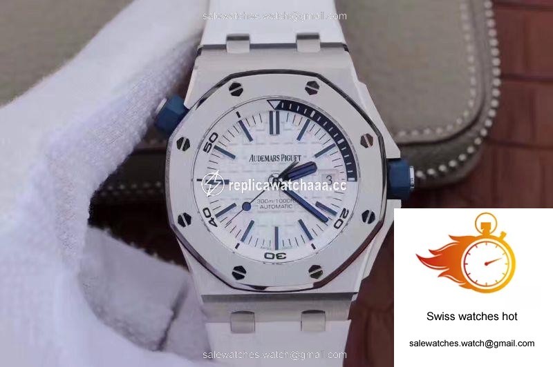 Audemars Piguet Royal Oak Offshore Diver 15710ST.OO.A010CA.01 JF Factory White Dial 1 Audemars Piguet Royal Oak Offshore Diver 15710ST.OO.A010CA.01 JF Factory White Dial 1