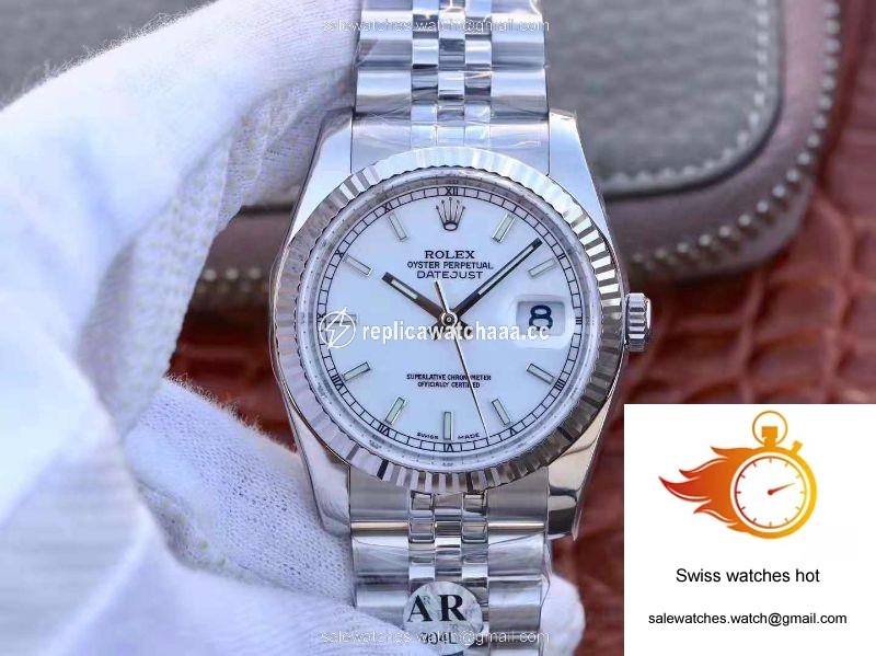 Rolex Datejust 116234 36mm AR Factory White Enamel Dial 1 Rolex Datejust 116234 36mm AR Factory White Enamel Dial 1