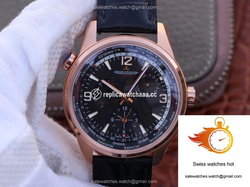 Jaeger-LeCoultre Polaris Geographic Rose Gold 904847J 42MM TWA Factory Black Dial 1 Jaeger-LeCoultre Polaris Geographic Rose Gold 904847J 42MM TWA Factory Black Dial 1