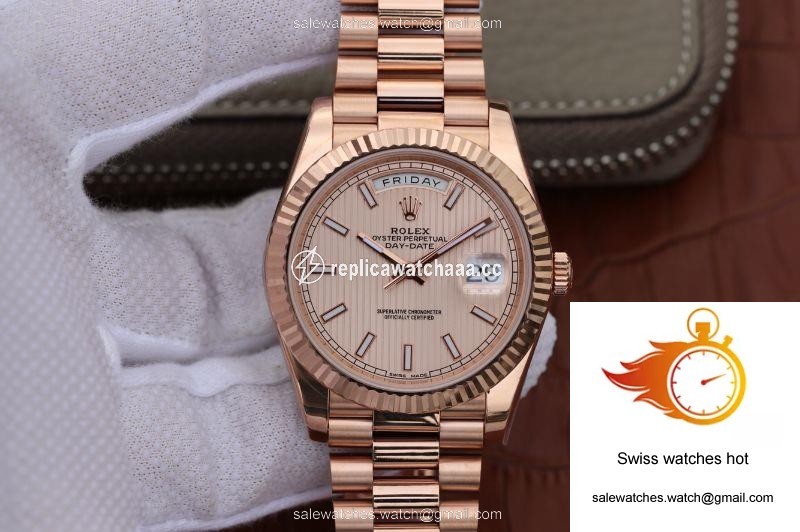 Rolex Day Date II 228235 40mm EW Factory Rosegold Dial 1 Rolex Day Date II 228235 40mm EW Factory Rosegold Dial 1