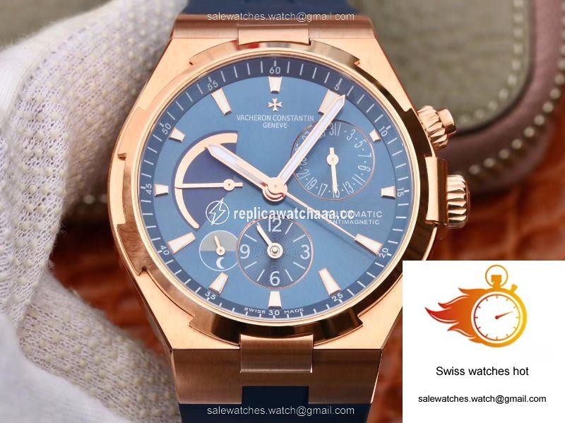 Vacheron Constantin Overseas 44mm TWA Factory 18K Rose Gold Blue Dial 1 Vacheron Constantin Overseas 44mm TWA Factory 18K Rose Gold Blue Dial 1