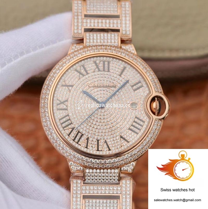 Ballon Bleu De Cartier W69006Z2 42mm TW Factory Rose Gold Diamonds Dial 1 Ballon Bleu De Cartier W69006Z2 42mm TW Factory Rose Gold Diamonds Dial 1