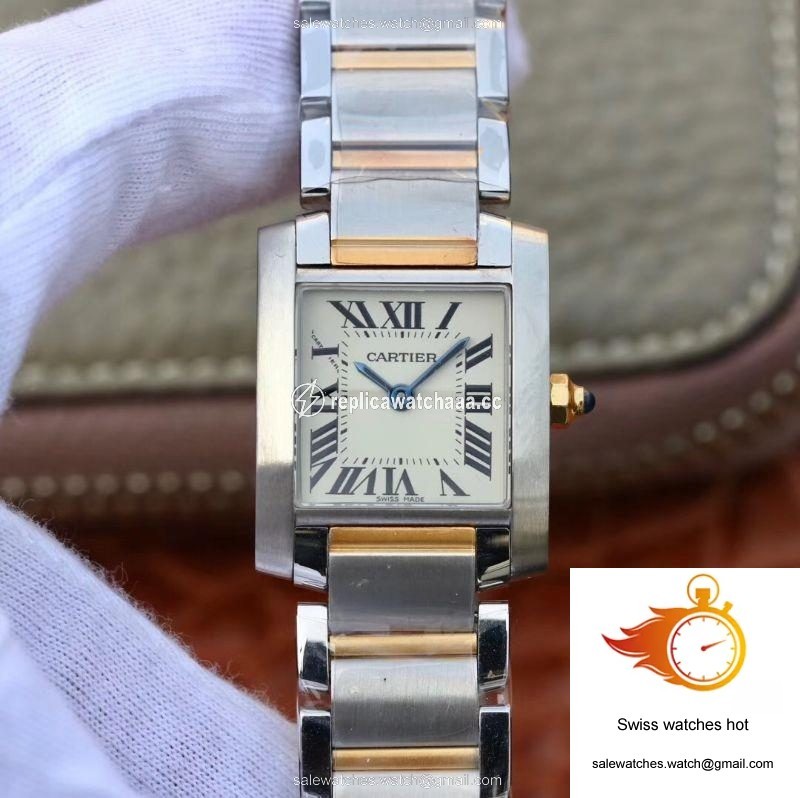 Cartier Tank Francaise Ladies W51007Q4 White Dial 1 Cartier Tank Francaise Ladies W51007Q4 White Dial 1