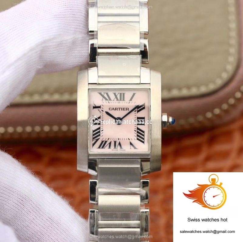 Cartier Tank Francaise Ladies W51028Q3 Pink Dial 1 Cartier Tank Francaise Ladies W51028Q3 Pink Dial 1