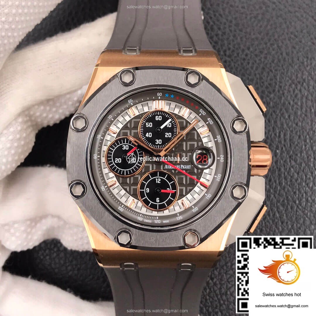 Audemars Piguet Royal Oak Offshore 26568OM.OO.A004CA.01 JF Factory Dark Grey Dial 1 Audemars Piguet Royal Oak Offshore 26568OM.OO.A004CA.01 JF Factory Dark Grey Dial 1