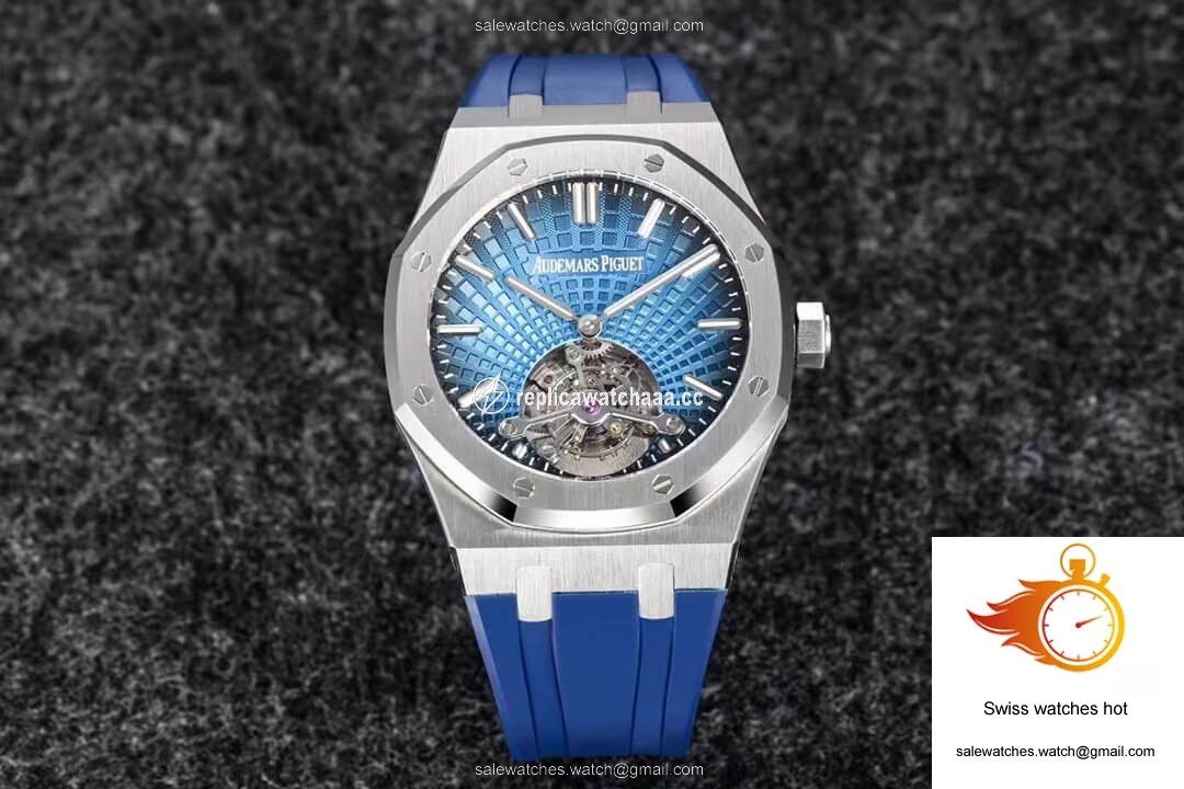 Audemars Piguet Royal Oak Tourbillon R8 Factory V3 Blue Strap 1 Audemars Piguet Royal Oak Tourbillon R8 Factory V3 Blue Strap 1