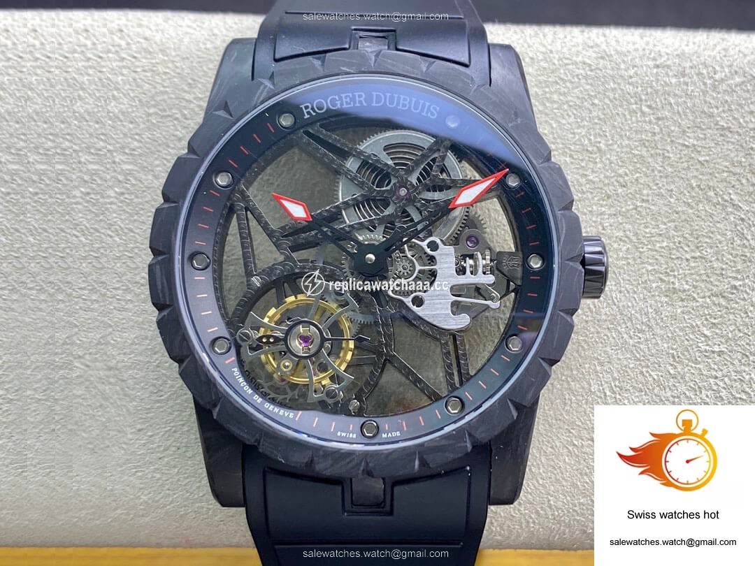 Roger Dubuis Excalibur DBEX0577 BBR Factory Tourbillon Carbon Fiber Case 1 Roger Dubuis Excalibur DBEX0577 BBR Factory Tourbillon Carbon Fiber Case 1